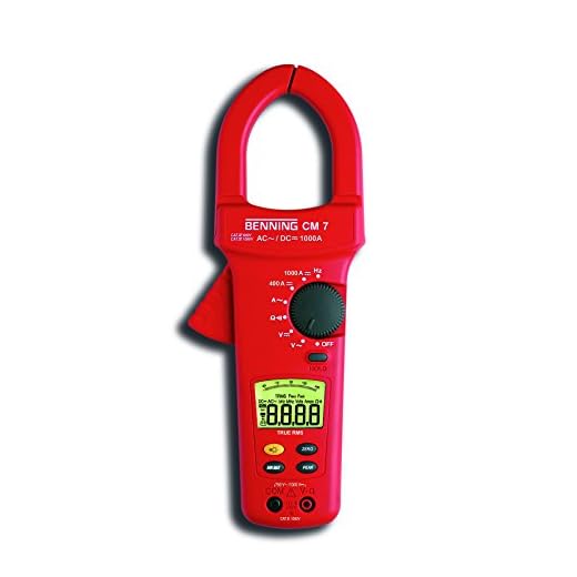 Benning 044059"CM 7" digital strömklämma multimeter, röd, storlek 4