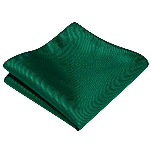 Image of GUSLESON 3.15 inch（8cm） Solid Color Necktie and Pocket Square Cufflinks Sets For Men + Gift Box