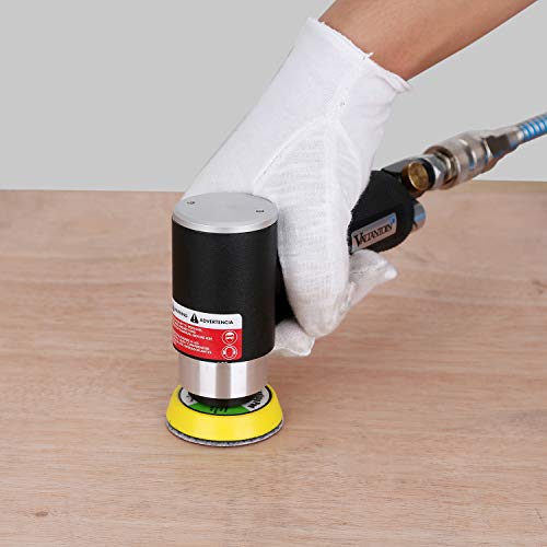 Valianto 2" 3" Mini Air Sander, Pneumatic Sander Random Orbital Eccentric Dual Action Polisher With M6 Thread Plate (2" And 3"),- Adjustable Airflow Valve - Us Connector #TOP6