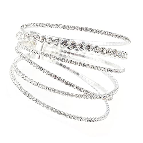 Bijoux en cristal pour femmes avec décoration de main brillante