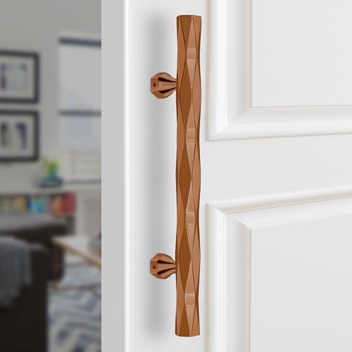 Image of Plantex Door Handle /200mm Main Door Handle for Wooden Door /Pull-Push Handle for Main Door /Door Accessories - Pack of 1 (611, PVD Rose Gold)
