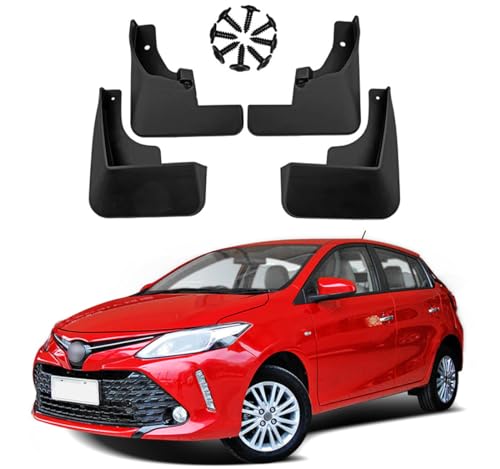 Image of Mud Flaps Mud Guards Fit for 2014-2019 Toyota Yaris Vios Xp150, Front & Rear Mud Splash Guards Accessories - 4 Pc, Black