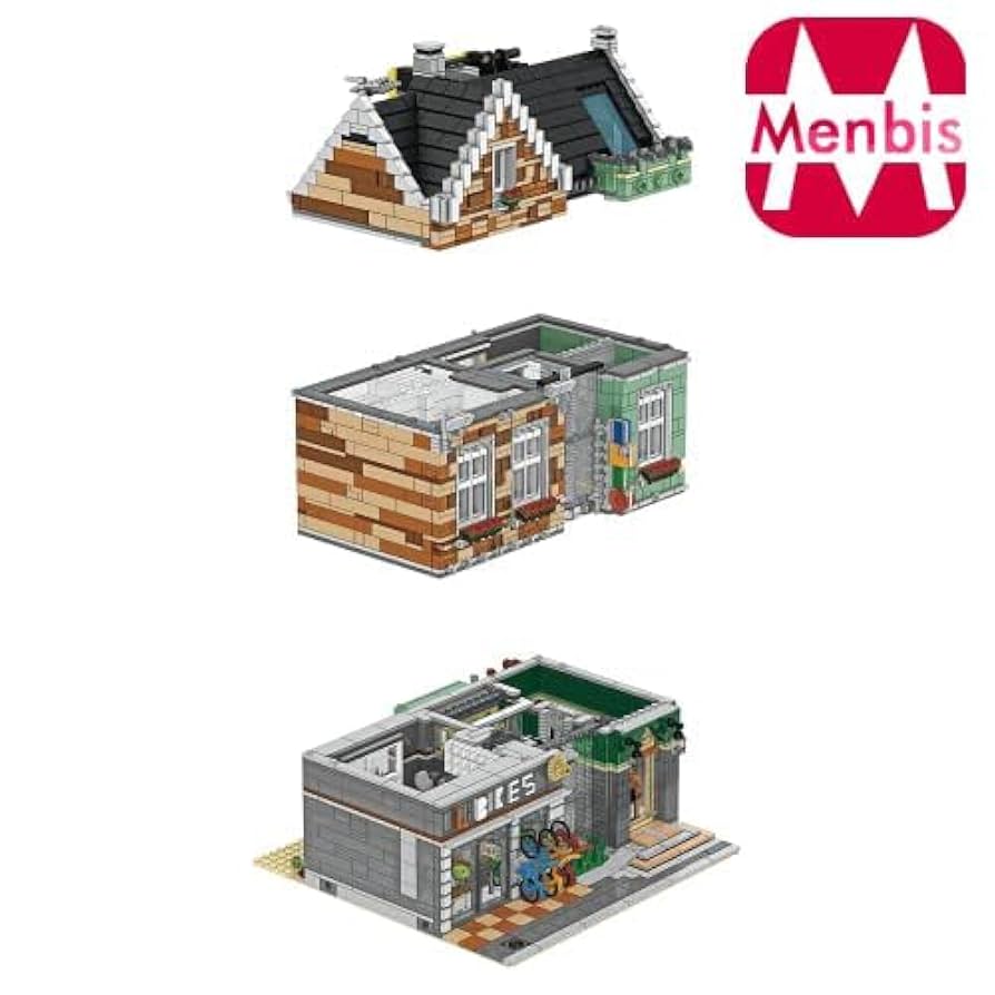 Amazon.co.jp: Menbis ブロック建物 DIY アパートメント