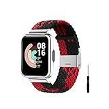 [Material de nailon suave de alta calidad]: Las correas de smartwatch para Xiaomi Redmi Watch 2 Lite están hechas de materiales de nailon elástico suave y agradable al tacto, evitan la irritación de la piel; las bandas de bucle suave son duraderas, transpirables, ligeras, sin olor, no se decoloran, se secan rápido y fáciles de limpiar. Funciona para todos los entrenamientos de día y la vida diaria, te ofrece una nueva experiencia de uso