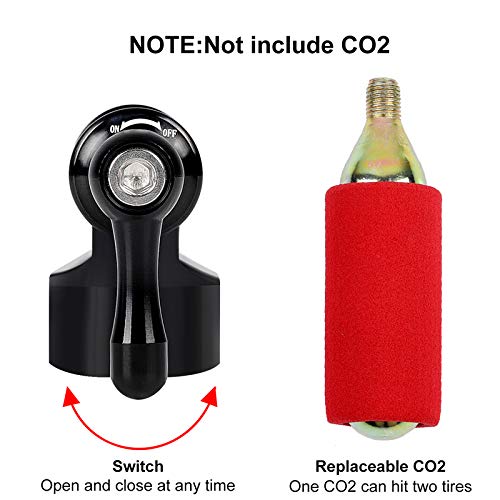 YANZHU Pro Bike Tool Co2 Inflator - Quick & Easy - Compatibel Met Presta en Schrader Ventiel Fietsbandenpomp Voor… - Image 7