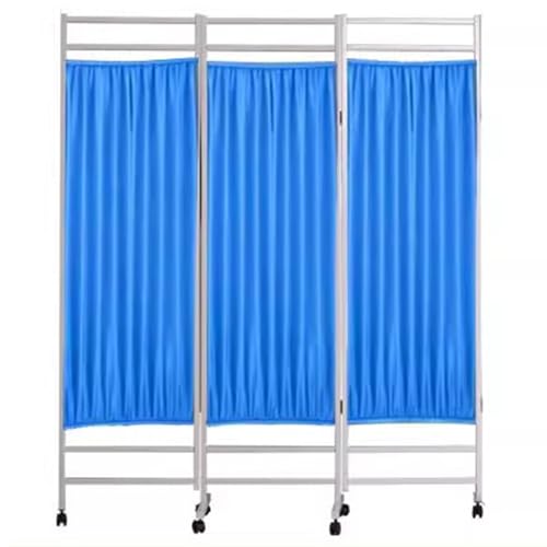 Biombo Separador de Ambientes Clínica Independiente Pared Divisoria De Habitaciones Con Ruedas...