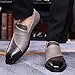Men's Formal Shoes Fashion Dress Wedding Suit Party Office Business Casual Loafers Oxford Shoes for Indoor Work and Outdoor Walking, Gray