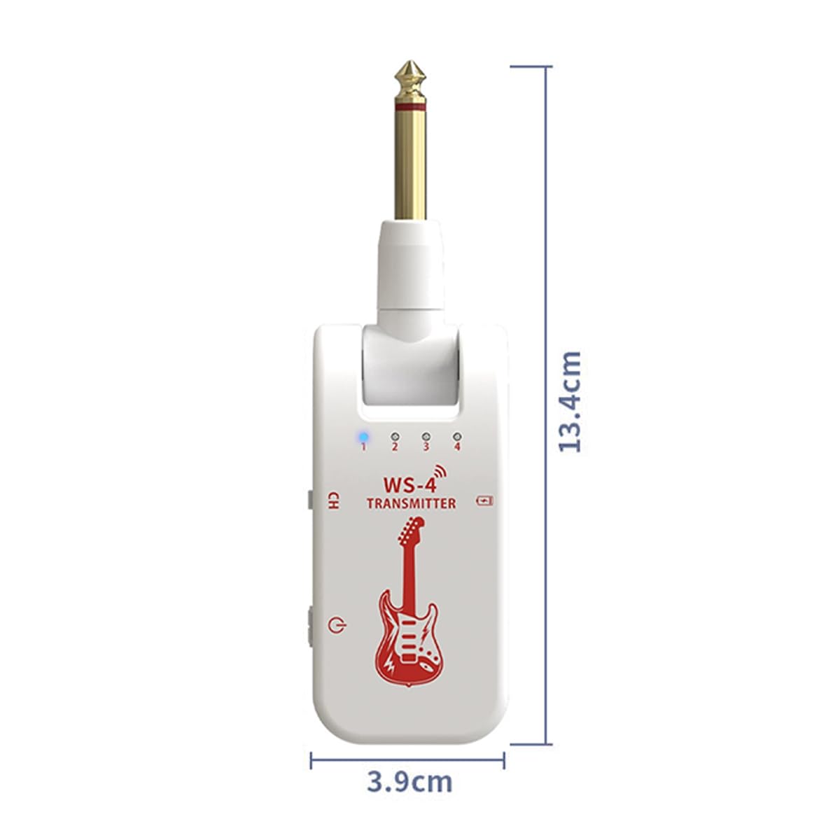 Sarini Nowy 2.4G Bezprzewodowy Transceiver Gitarowy Elektryczny 8-kanałowy System Transmisji Gitarowej 10 Godzin Żywotności Baterii