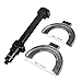 TradeINArt Macpherson Strut Spring Compressor Kit Interchangeable Fork Strut Coil Extractor Tool Set with Safety Guard and Carrying Case