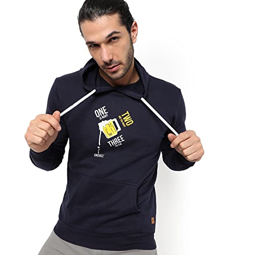 Image of CAHOOT Men's Printed Sweatshirt Regular Fit for Casual Wear | Full Sleeve | Cotton | Stylish Sweatshirt Crafted with Comfort Fit and High Performance for Everyday We