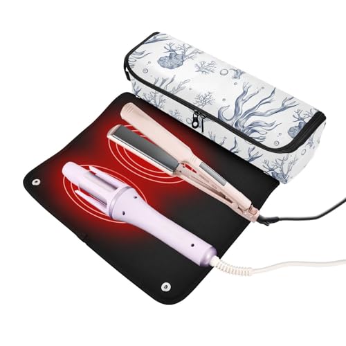 Organizador de herramientas de cabello con tapete resistente al calor miniatura 2