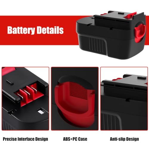 Image of 3.6Ah HPB14 Replace for Black and Decker 14.4V NIMH Battery Compatible with Black and Decker 14.4V NiMH Firestorm FSB14 FS140BX HPD14K-2 CP14KB HP146F2 HP14 Tools-1Pack