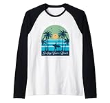 Photo Gallery sunset vintage venice beach waves vacation surfing paradise maglia con maniche raglan Photo Gallery sunset vintage venice beach waves vacation surfing paradise maglia con maniche raglan
