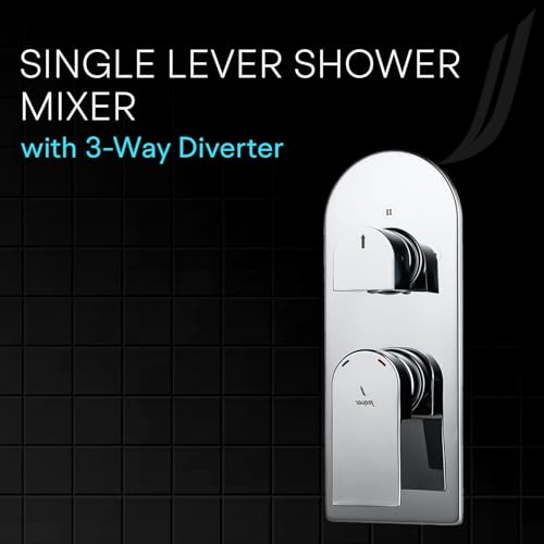Image of Jaquar Aquamax Exposed Part Kit for Single Lever Shower Mixer with 3-Way Diverter - High Performance Replacement Parts for Optimal Shower Control, Chrome Finish