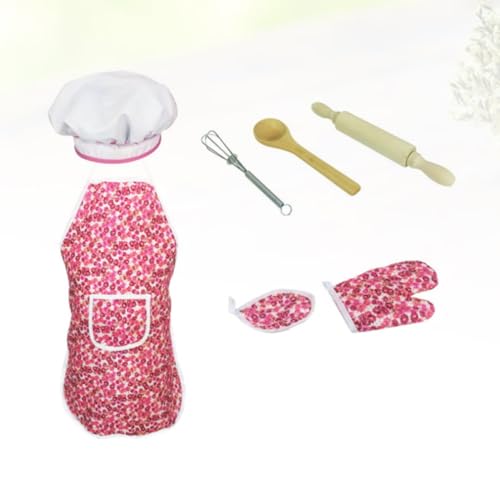 Delantal infantil rosa para tardes de repostería y proyectos de pintura escolar en casa 4