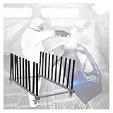 MZZKFC Autolackständer Mobiler Abnehmbarer Autokotflügelständer, Verstellbare Metallständer Für Autolackierung Mit Rädern, Schwarzes Autolackiergestell Für 4S Store/Reparaturwerkstatt/Garage