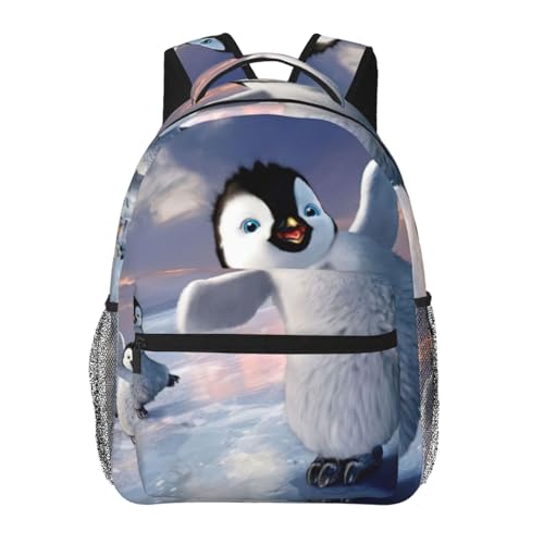 Sac à bandoulière pingouin avec poches latérales sac à dos adulte