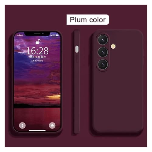 Coque silicone souple Samsung S23 FE couleur prune pour le quotidien - 3