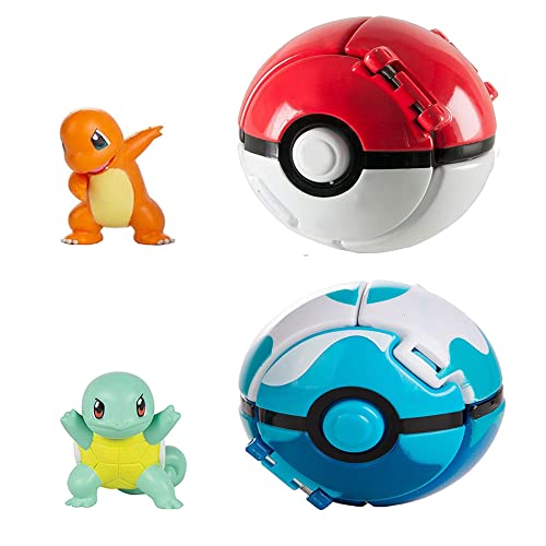 NPYPQ Throw N Pop Poke Ball and Figure, Pokรยฉ Battle Action Figures, Pokballs Action Figures Game Action Figure for Children's Toy Set Birthday Party Toy Gift Idea 2 PCS NPYPQ Throw N Pop Poke Ball and Figure, Pokรยฉ Battle Action Figures, Pokballs Action Figures Game Action Figure for Children's Toy Set Birthday Party Toy Gift Idea 2 PCS