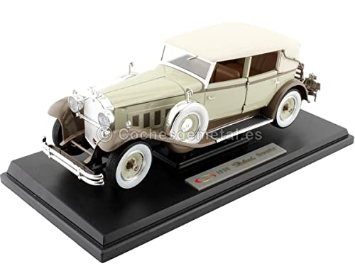 Modelo 1930 Packard Brewster 1:18 Diecast Tan y Café