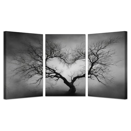 �m�[�u�����h�i 3���Z�b�g�~�̐�̕��i�|�X�^�[�ƃv�����g����ǃA�G����I�ʐ^ �u���b�N�E�A���h�E�z���C�g�E�c���[ �ŉ�L�����o�X �C���e���A �ǃA�[�g�p�l�� - �X�̕ǎʐ^�k���̃��r���O���[���̕ǂ̑���(���l)-30x45cmx3 �z����