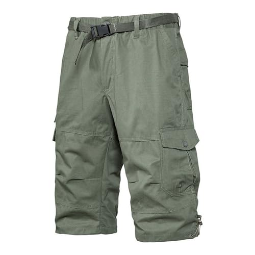 Pantalon tactique homme avec poches latérales fonctionnelles et tissu d'été léger