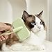 MIGOODD Pet Grooming Brush for Shedding Dog Cat Needle Comb Square-Shaped Deshedding Combs Detangler Grooming Tools for Short Long Hair Remove Tangles Knots - Purple L