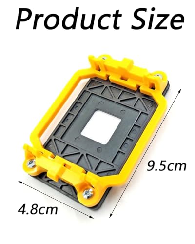 Image of 5 PCS CPU Heatsink Bracket Stand Base for AM3 Socket, AM3 Black Bracket Base *1 + 4 Screws, Durable Computer Hardware Accessory for DIY PC Builders and Upgraders