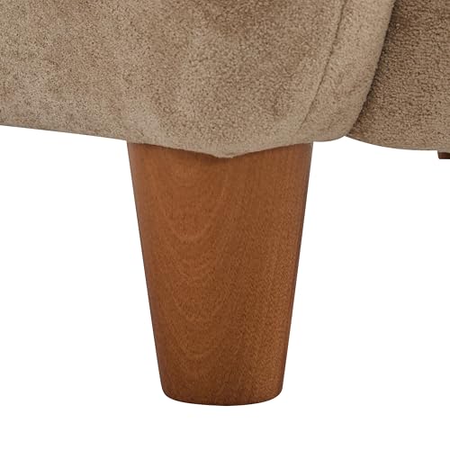 Sillón Wingback Terciopelo Camel miniatura 5