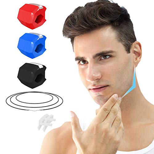 3 Pack Jawline Exerciser, Jaw Exerciser for Women & Men, Jawline Exerciser for Men & Women, Double Chin Reducer, Jawline Shaper, Face & Neck Exerciser, Jaw Workout - Define Jawline, Chisell Jawline