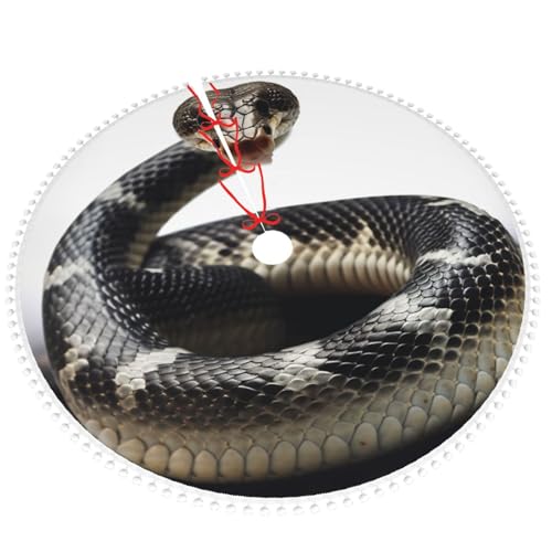 Jupe de sapin de Noël serpent cobra 122 cm cache-pied - 3