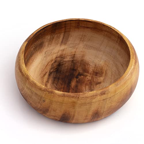 Beautiful Handmade 6x2 cms; Decorative Mango Wood Snack Serving Bowl For Dry Fruits Chips Coffee Table Countertop Display Key Bowl Tableware Kitchen Living Room Home Decor Accents Dinnerware (Antique) - Image 3