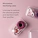 Tommee Tippee Limited Edition StayPut Pocket, Includes Ultra-Light StayPut Pacifier and Microwave Sterilizer Case, BPA-Free Silicone, 0-6 Months, Grape and Blush