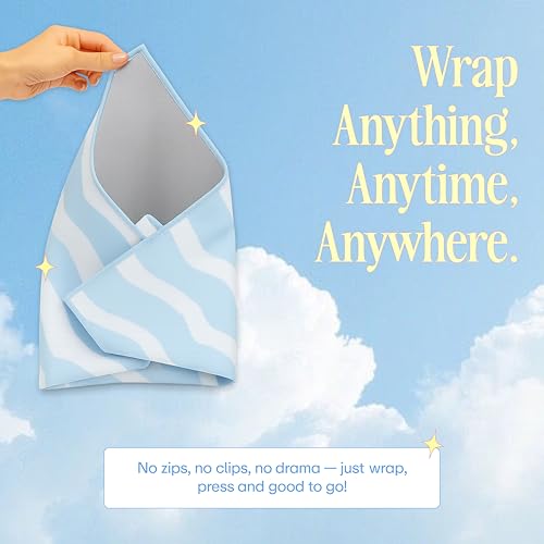 Image of 52 Sundaze Magic Wrap | Self-Adhesive Reusable Cloth for Bundling Skincare & Essentials | Washable & Travel-Friendly | Portable Cosmetic Bag | Makeup Bag | Multi-Purpose Storage Wrap Cloth | 50x50cm
