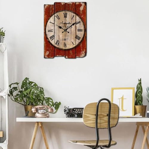 Horloge murale pour salon et café VOSAREA style européen rustique