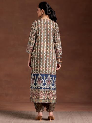 Image of Libas Printed Crepe Straight Kurta