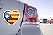Zone-Stickers Autocollant Drapeau Catalan - 30cm x 27cm
