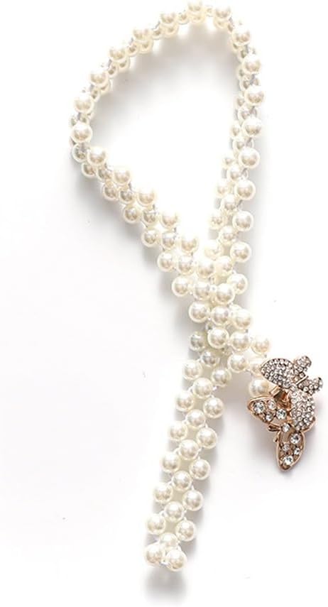 FMURY No Punching No Installation Pearl Elastic Curtain Strap Curtain Buckle