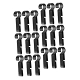 DECOMELODY 30 piezas Clips para Casco con Gancho Antideslizante para Linterna Frontal y Fáciles de Instalar Montaje Seguro para Casco de Seguridad Reemplazos Prácticos para Uso Diario