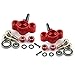 Alloy Front Steering Blocks Steering Knuckle Arm AR330505 for Arrma Kraton 6S Outcast 6S Notorious 6S Fireteam 6S BLX Upgrades Parts (Red)