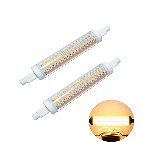 YW 15W R7S LED Lampe 118mm Warmweiß 3000K Birne Leuchtmittel 220V R7S Doppelsockel Ersatz zu 150W Halogenbirne J118 Linear Licht 360 Abstralwinkel Stablampe Glühbirne(2 Stück, Nicht Dimmbar) Cover