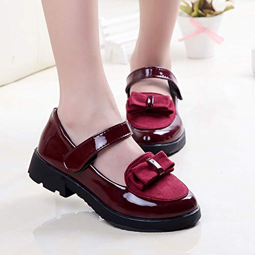 Yu Li Girls School Uniform Shoes Kids Dress Shoes Mary Jane Flat Shoes4