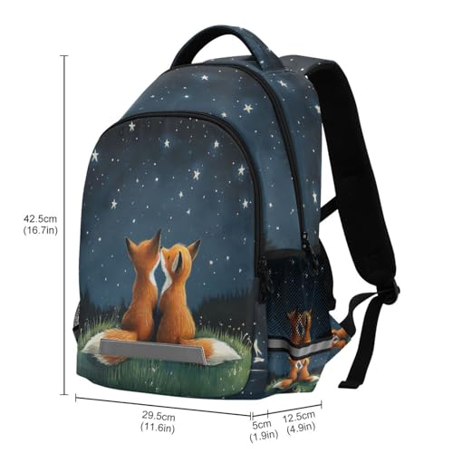 ALAZA Fox Backpacks Travel Laptop Daypack School Book Bag for Men Women Teens Kids3
