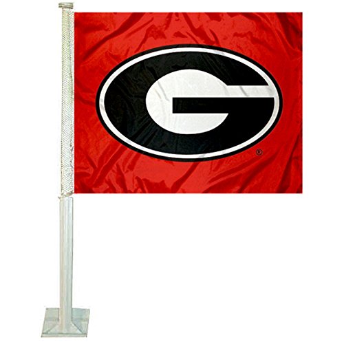 College Flags & Banners Co. Georgia Bulldogs Red Car Flag