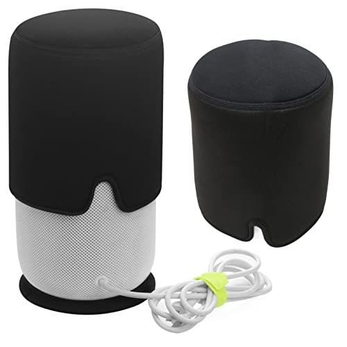 Protective Cover for Homepod 2nd Gen, Dust Cover Pad, BT Speaker Cover Case for Homepod 2nd Gen Silicone Pad, Black