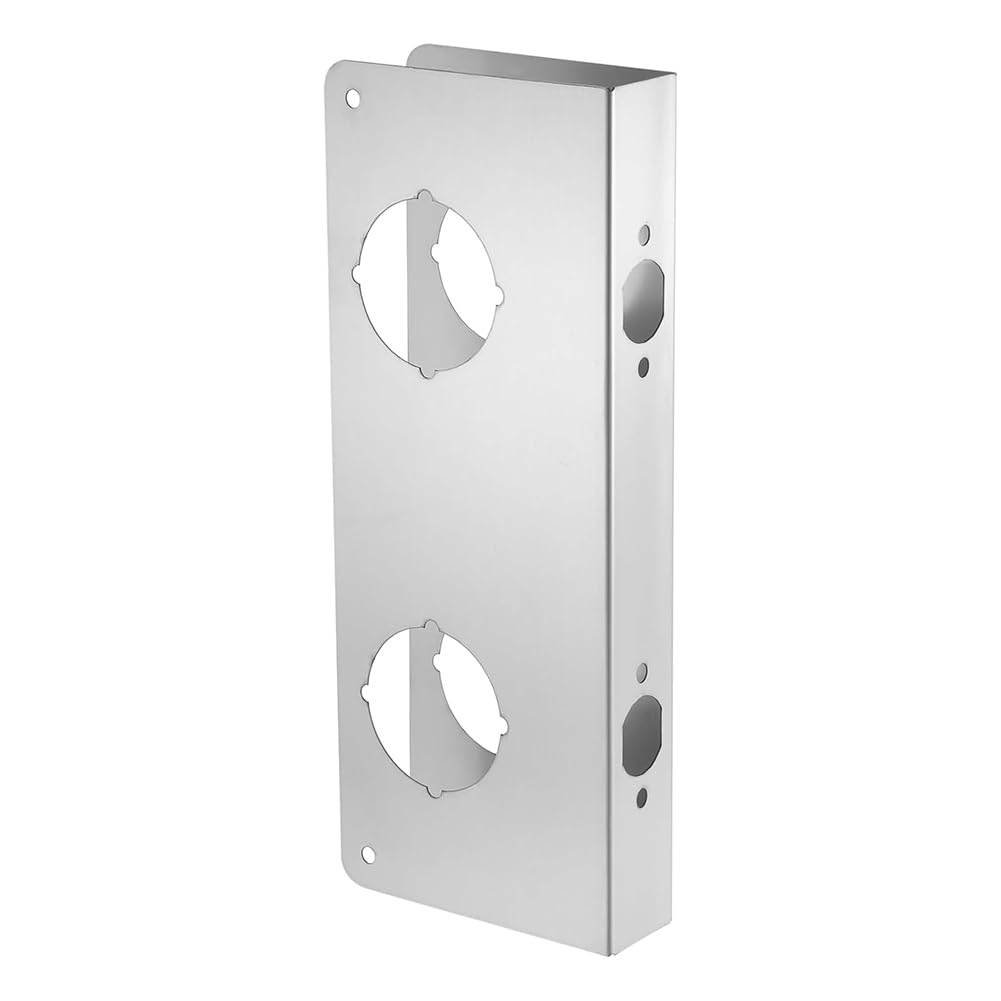 UDSKNV[KSL Lock and Door Reinforcer Plate, Reinforce and Repair Doors, Deadbolt Cover Plate 2-3/8 in Backset,1-3/4 in Thickness