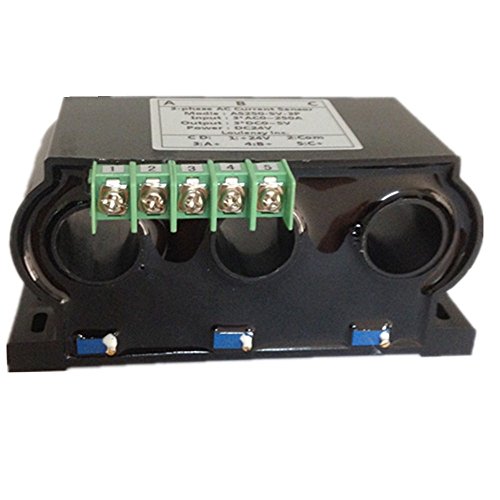 Loulensy 3-Phase Ac Current Sensor Transducer Transformer Transmitter With 3 Element 0-50A Ac Output 4-20Ma Dc #TOP6