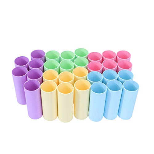 KALLORY 20pcs Paper Tubes Cardboard Tubes for Storage Art Drawings Posters Paintings Protector (Mixed Color Height 11cm Diameter 4cm)