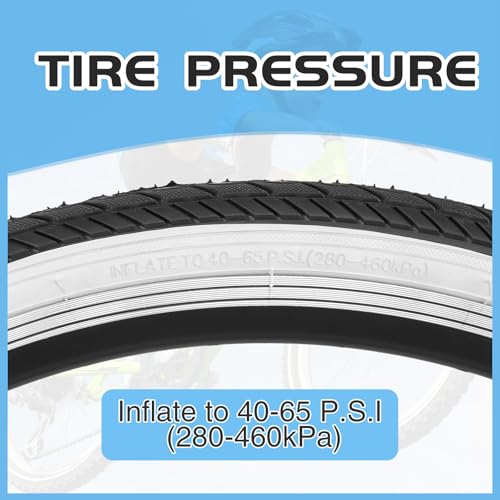 26X1.75 Bicycle Tire Replacement Kits 1/2 Pack, 26 Inch Bike