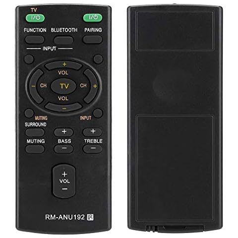 Remote Control Replacement RM-ANU192 Remote Control for Sound Bar SACT60BT HTCT60BT SSWCT60 Cover